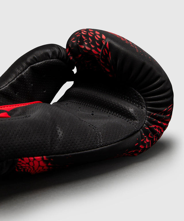 Luvas de boxe Venum Matupa – Preto/Vermelho/Prata – foto 3