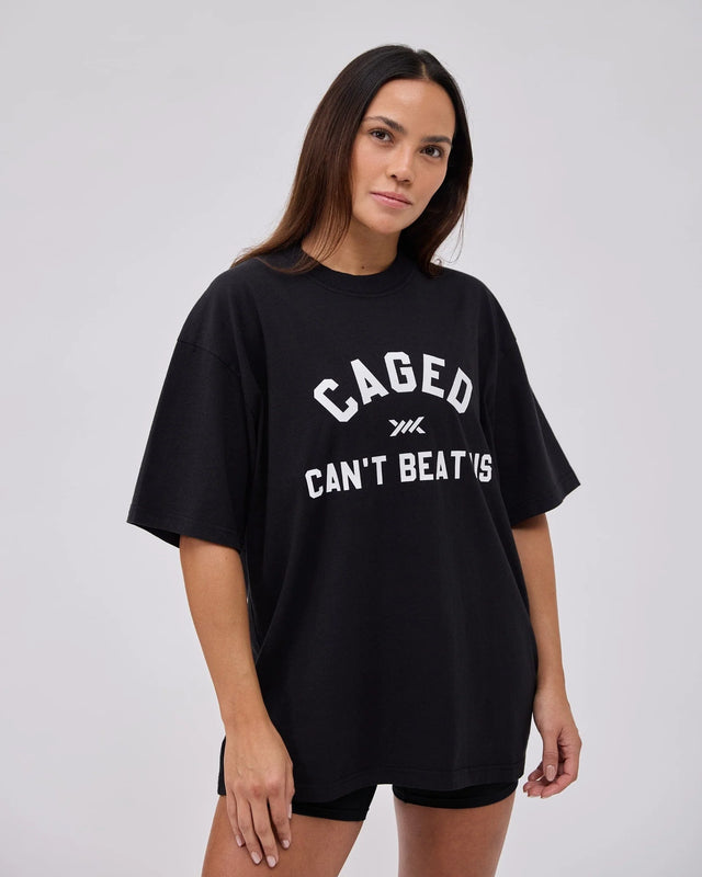 Caged Club T-shirt – Černé