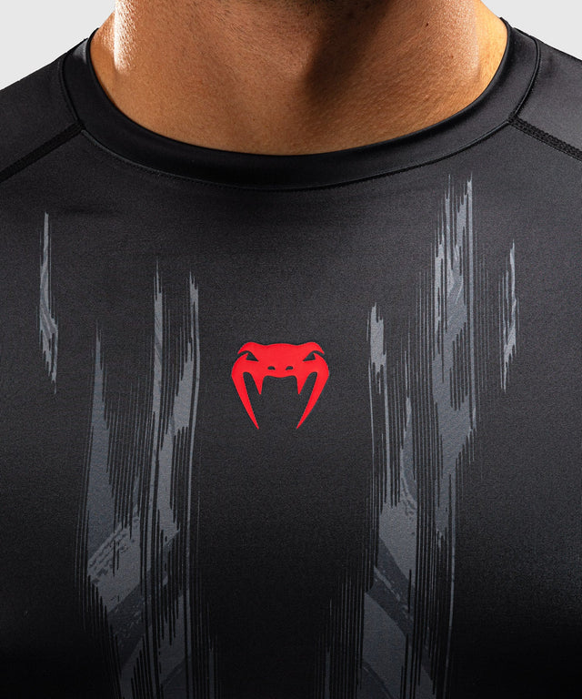 Venum Rashguard Demon Lange Mouwen - Schwarz/Grau