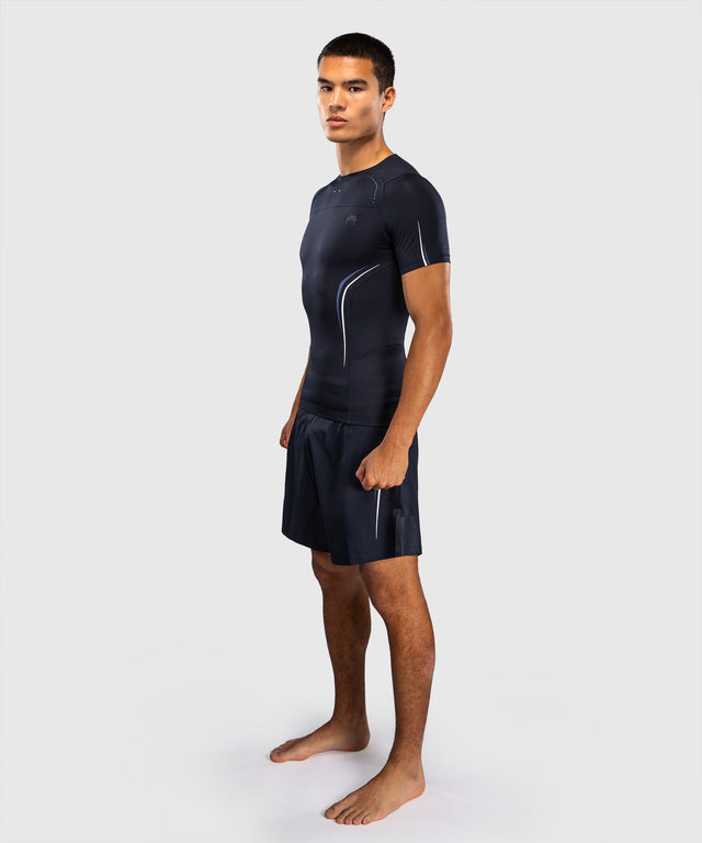 Venum Rashguard G-Core Kurzarm – Marineblau/Weiß