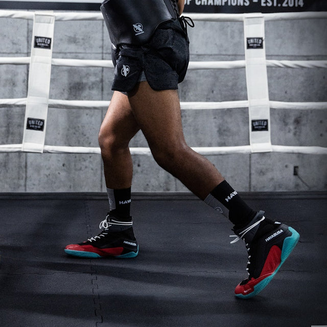 Botas de boxeo Hayabusa Talon – Negro/Rojo/Azul
