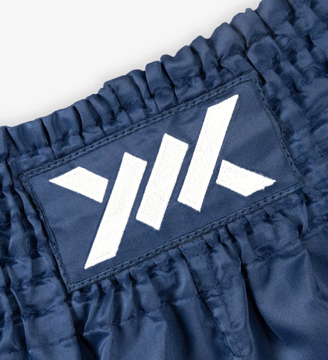 Pantalones de Muay Thai Caged Classic – Azul marino/Blanco mujer