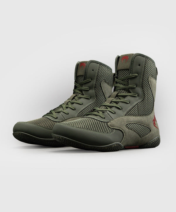 Botas de boxeo Venum Contender – Caqui/Rojo