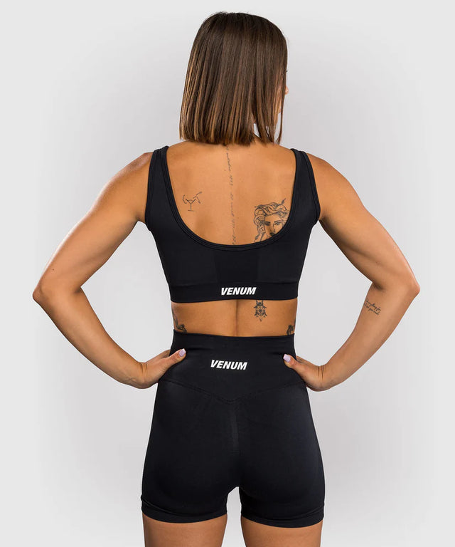 Bustieră sport Venum Sculpt Long – Negru/Alb