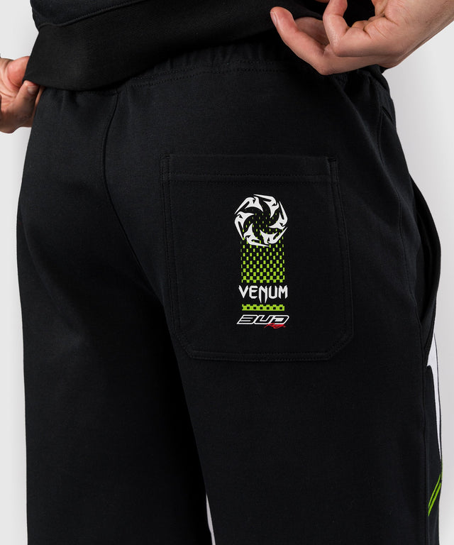 Calções Venum x Bud Racing – Preto/Branco/Verde-limão