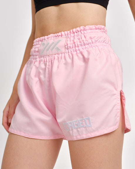 Pantalones de Muay Thai Caged Classic – Rosa Bebé Mujer