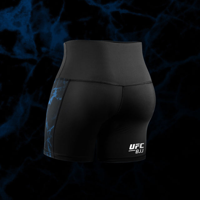 Hayabusa x UFC BJJ Kompressionsshorts til kvinder - Sort/Blå