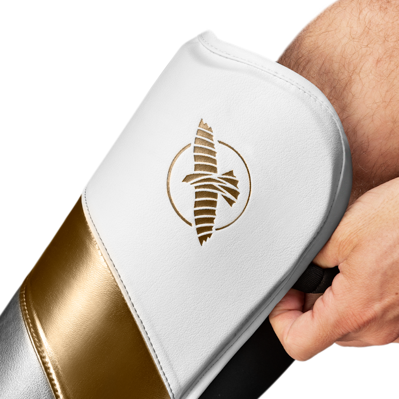 Tibiere Hayabusa T3 Full – Alb/Auriu