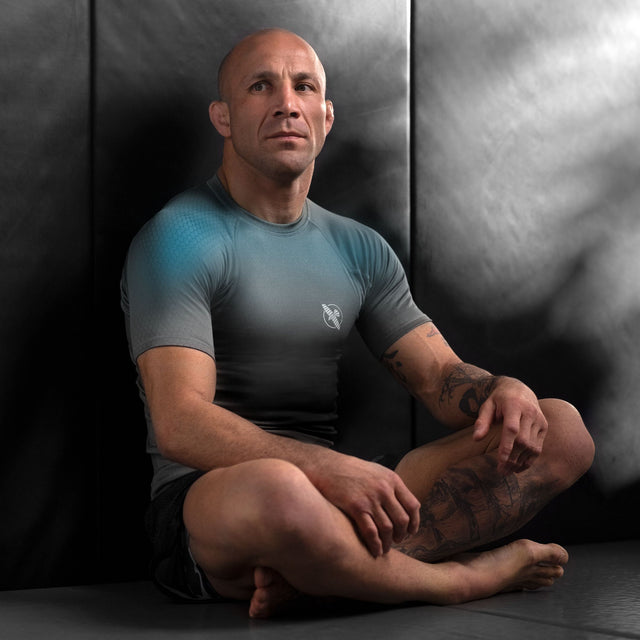 Rashguard Hayabusa Fusion Krátký rukáv – Šedá/Aqua