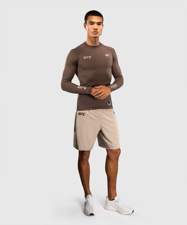 Venum UFC Rashguard Unity Dlouhé rukávy - Hnědý