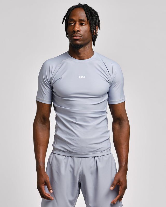 Rashguard Caged Tactical Krótki Rękaw – Gunmetal Grey