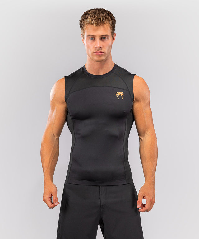 Venum Rashguard G-Fit Revolution Mouwloos - Zwart/Koper