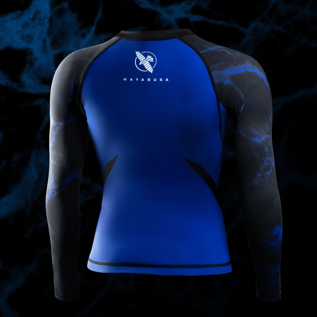 Rashguard Hayabusa x UFC BJJ Maniche Corte Donna – Nero/Blu