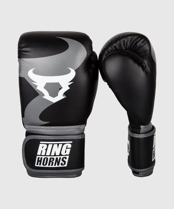 Guantoni da boxe Ringhorns Charger – Nero/Grigio
