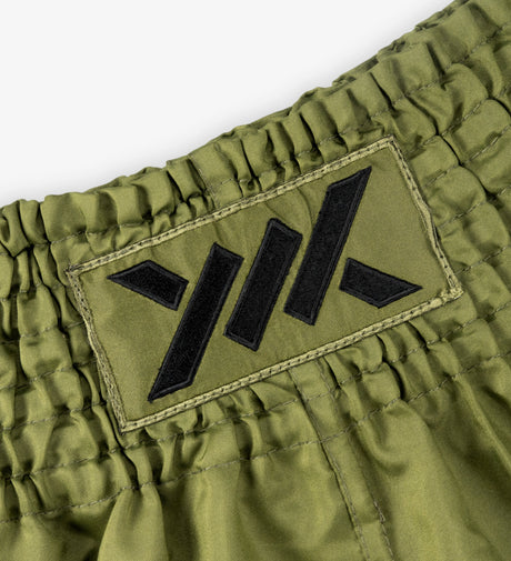 Pantalones de Muay Thai Caged Classic – Caqui/Negro mujer