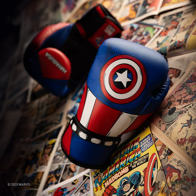 Hayabusa Boxhandschuhe Captain America – Rot/Weiß/Blau