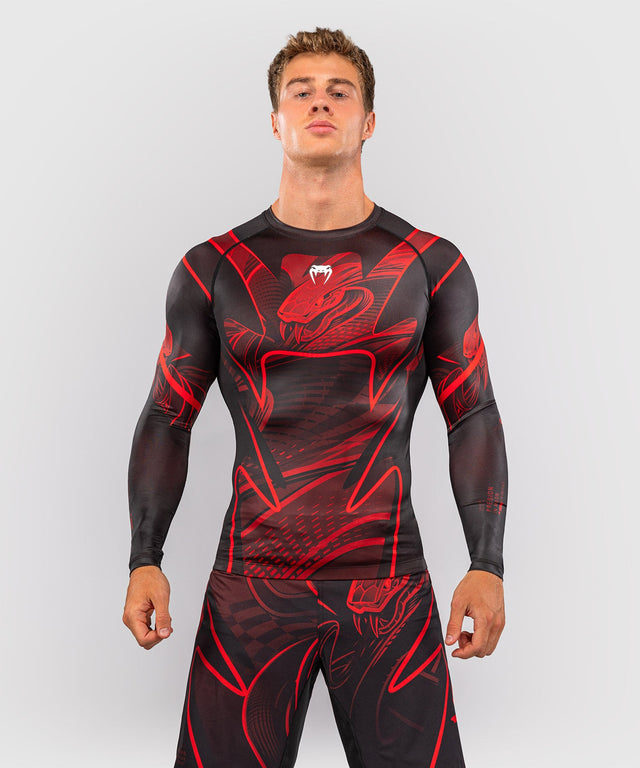 Rashguard Venum Crimson Viper 2.0 Mangas Largas – Negro/Rojo