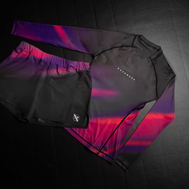 Hayabusa Rashguard Apex Nova Lange Ärmel Damen – Lila