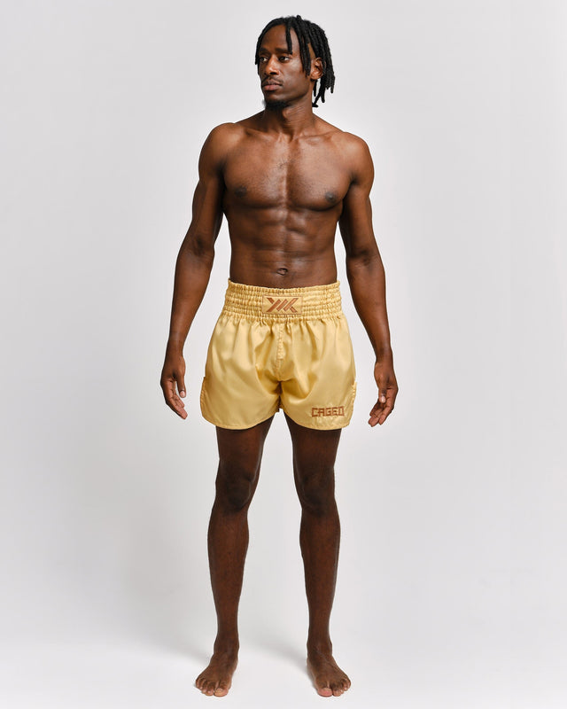 Caged Muay-Thai-Shorts Classic – Peach