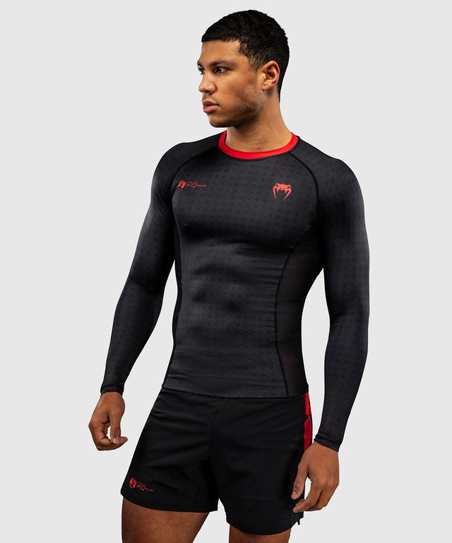 Rashguard Venum x Roger Gracie Maniche lunghe – Nero/Rosso