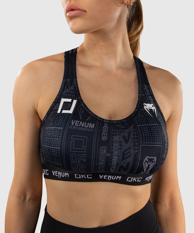 Brassière de sport Venum Karate Combat – Noir/Gris