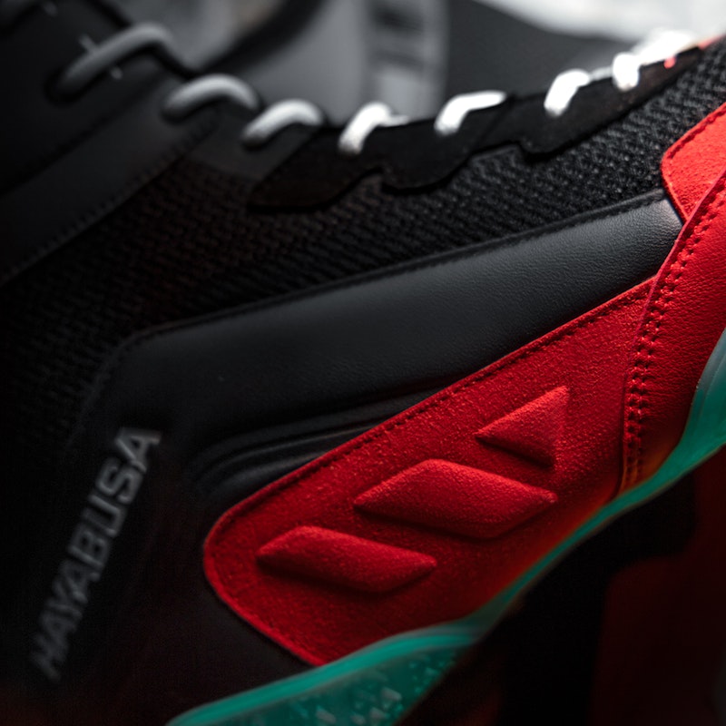 Botas de boxeo Hayabusa Talon – Negro/Rojo/Azul