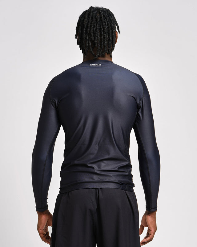 Caged Rashguard Tactical Långa ärmar – Svart