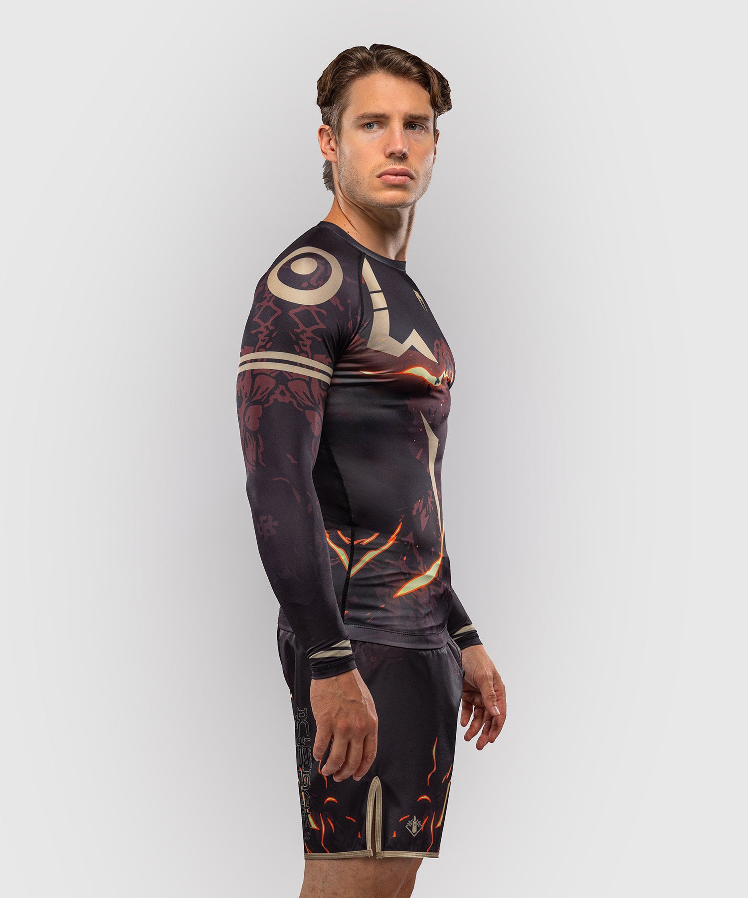 Venum Rashguard x Jujutsu Kaisen Sukuna Lange ærmer - Sort/Beige