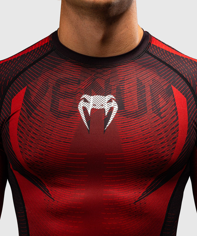 Venum Rashguard Galactic 3.0 Långärmad – Röd/Silver