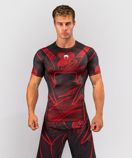Rashguard Venum Crimson Viper 2.0 Manches courtes – Noir/Rouge