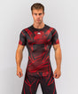 Venum Rashguard Crimson Viper 2.0 Korte Mouwen - Zwart/Rood