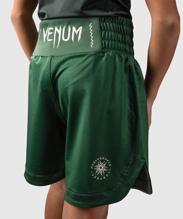 Venum Boxing shorts Attack Kids - Green/Broken White