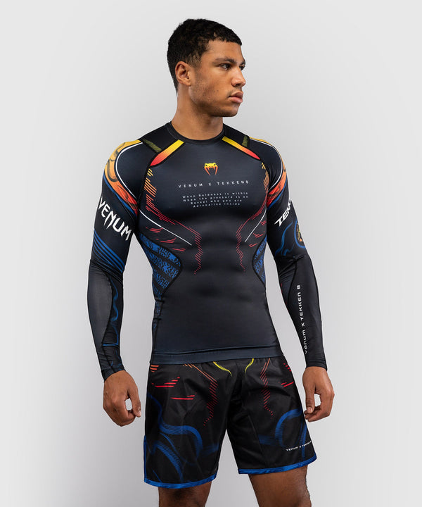 Rashguard Venum TEKKEN 8 Yoshimitsu – Czarny/Pomarańczowy