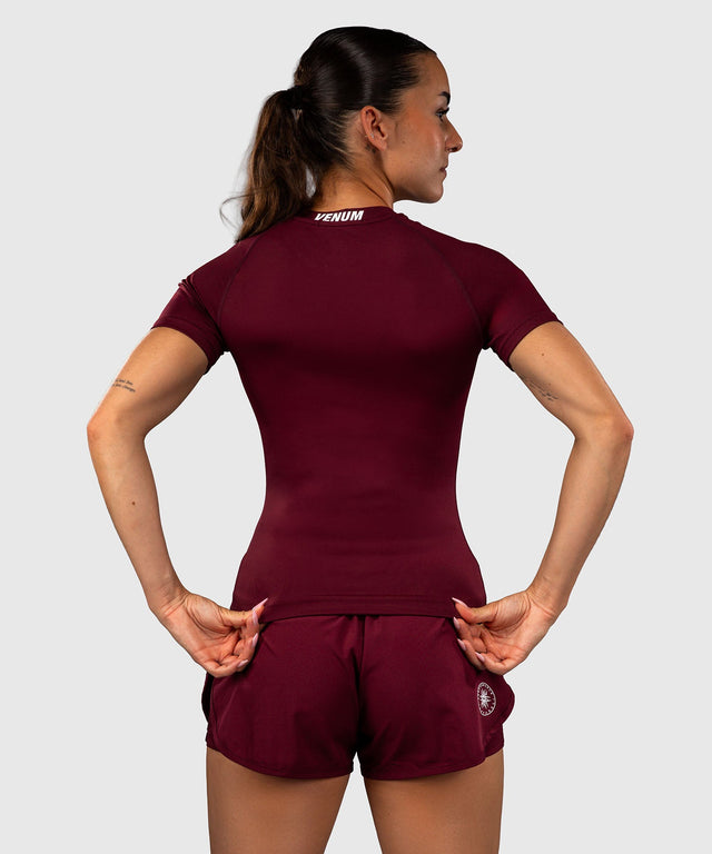 Rashguard Venum Aero XT manches courtes – Prune