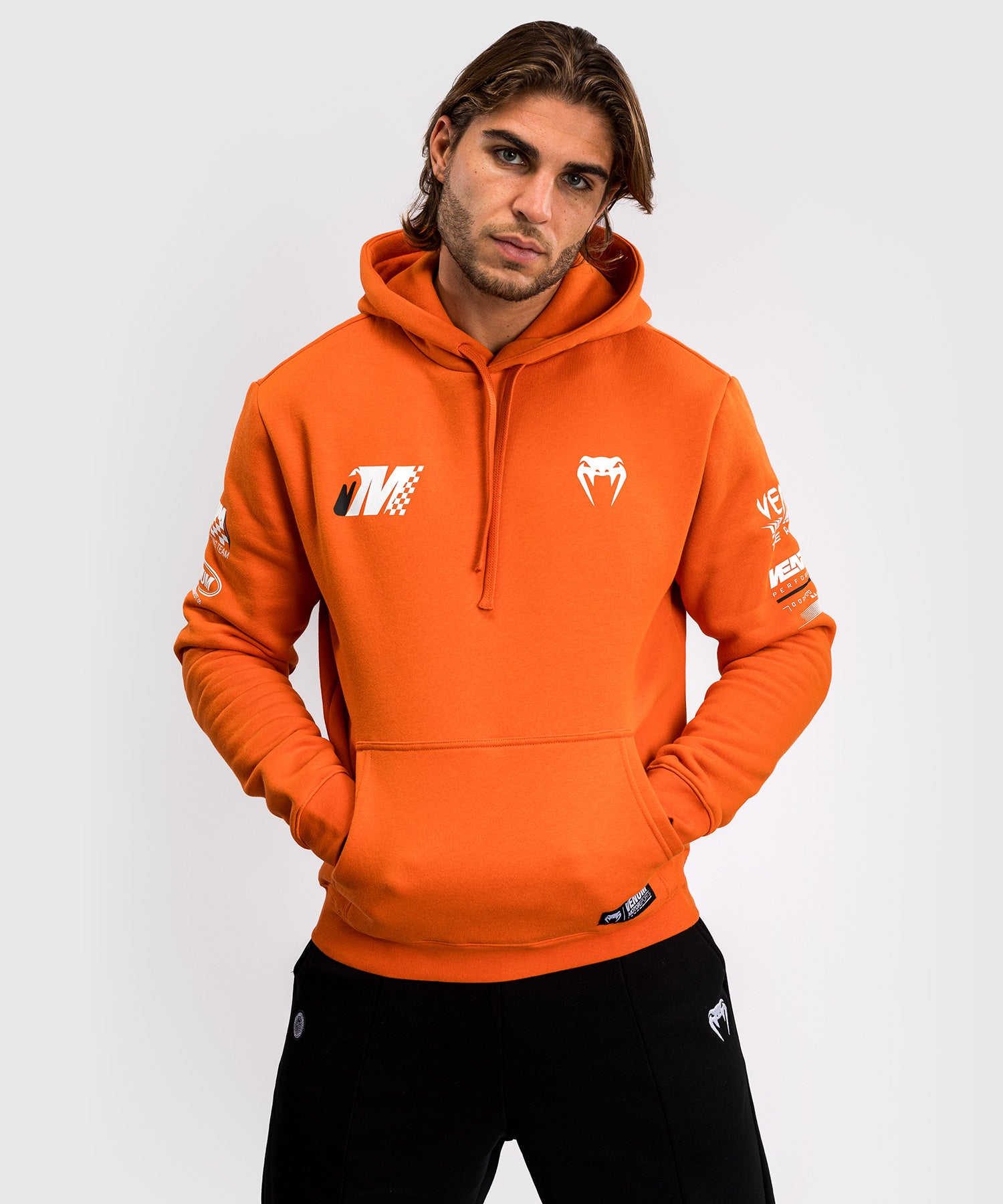 Sudadera con capucha Venum Motorsport – Naranja