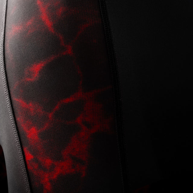 Shorts de compression BJJ Hayabusa x UFC Femme – Noir/Rouge
