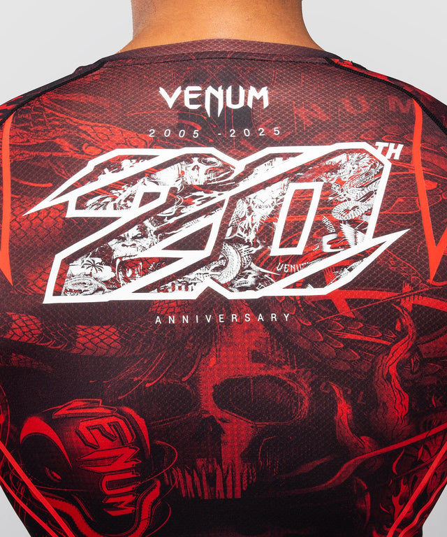 Rashguard Venum 20th Anniversary Manches longues – Noir/Rouge