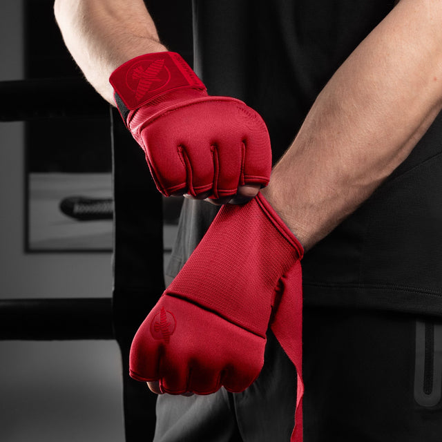 Bandaże bokserskie Hayabusa Deluxe Quick – Czerwone