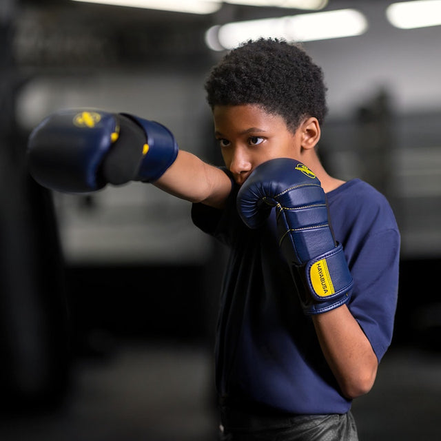 Guantes de boxeo Hayabusa T3 Niños – Azul/Amarillo