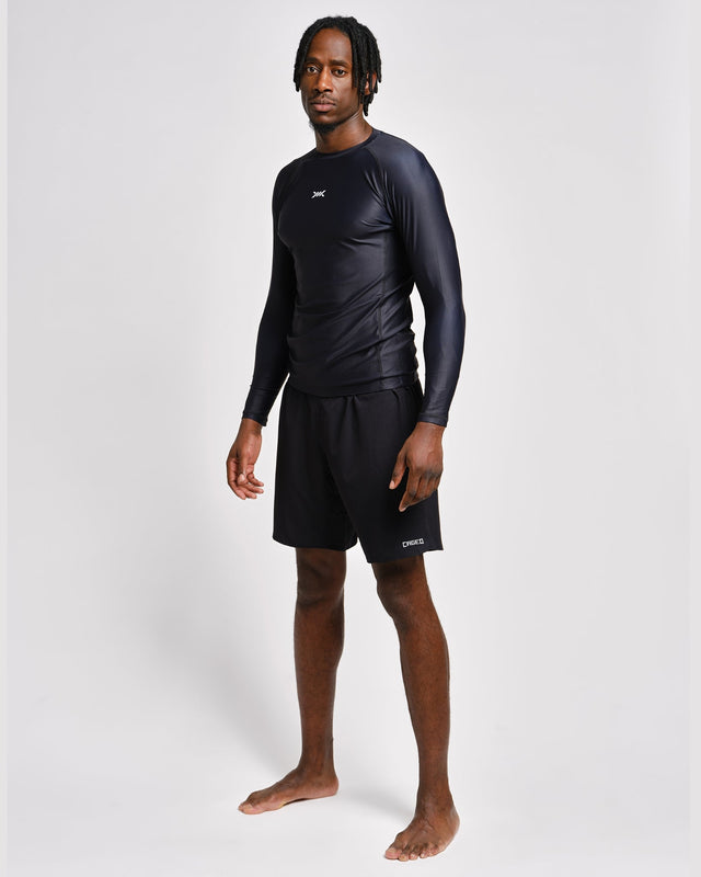 Caged Rashguard Tactical Långa ärmar – Svart