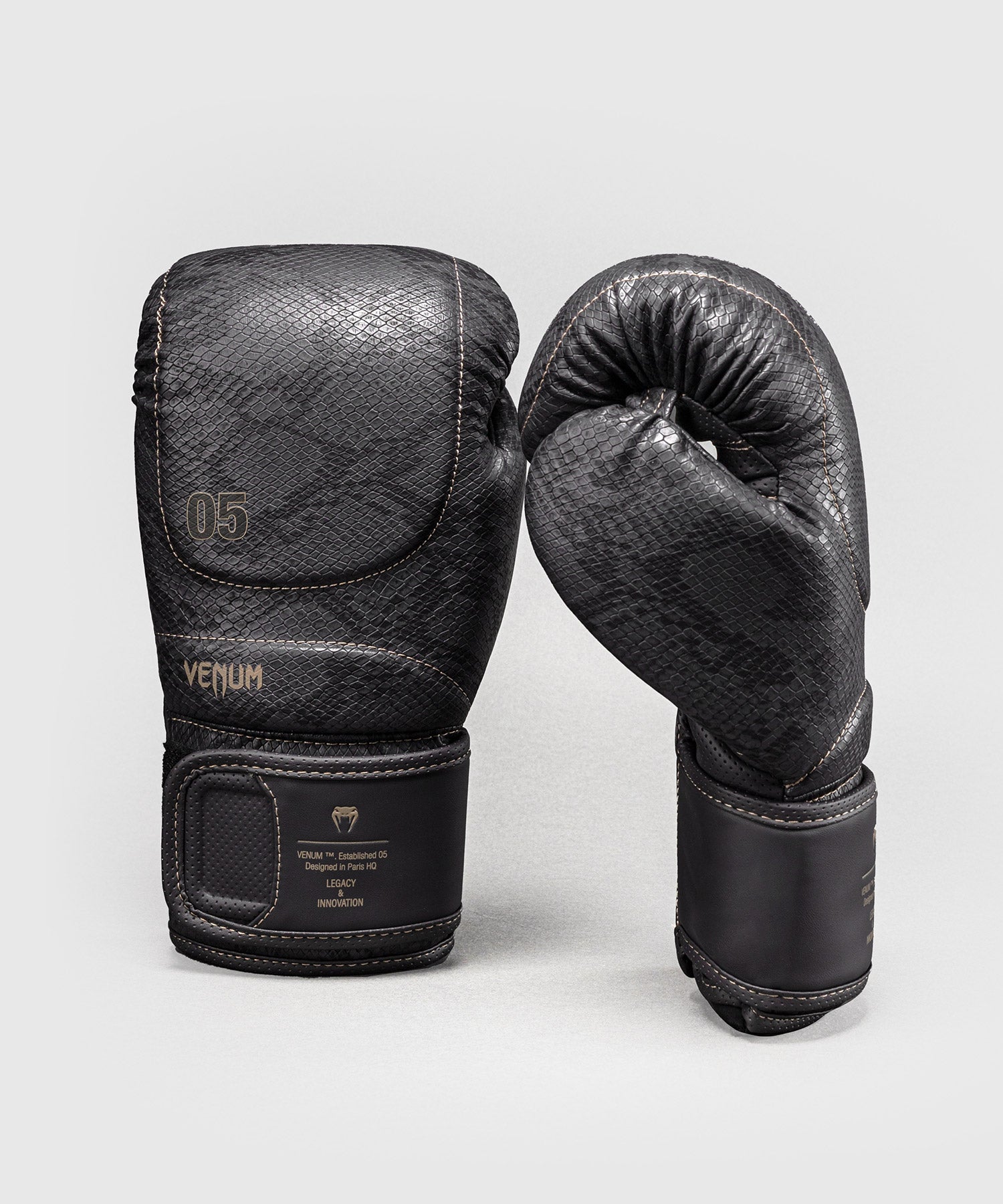 Guantes de boxeo Venum Impact Evo Scales – Gris oscuro