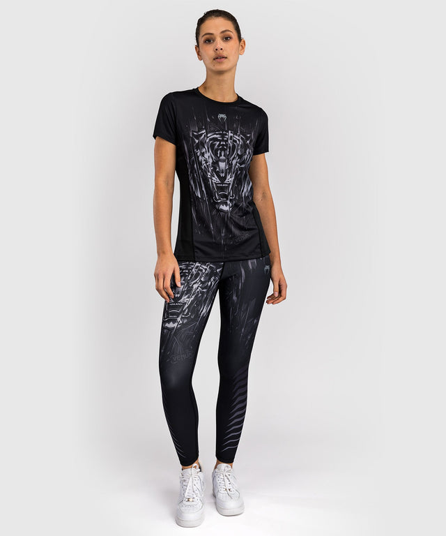 Tricou Venum Tiger Dry Tech Femei – Negru/Argintiu