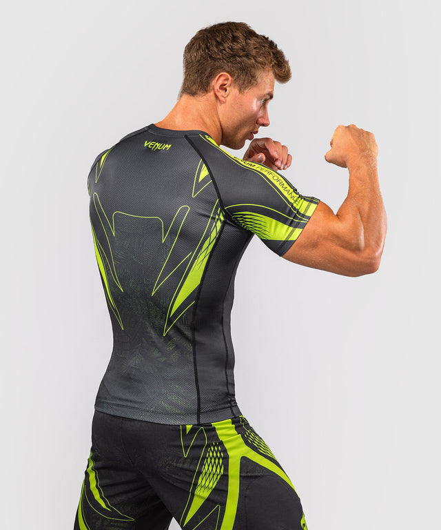 Rashguard Venum Amazonia Reborn Krátký Rukáv – Černá/Zelená