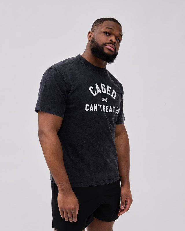 Tricou Caged Club – Washed Negru