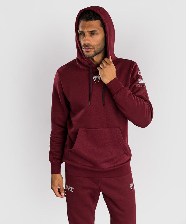 Camisola com capuz Venum UFC Zenith – Vermelho Borgonha