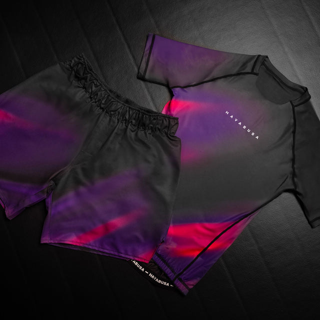 Hayabusa Rashguard Apex Nova Kurzarm – Lila