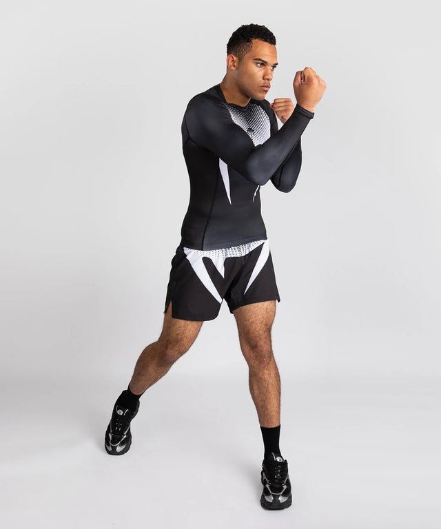Venum No Gi Rashguard Lange Mouwen - Zwart/Wit