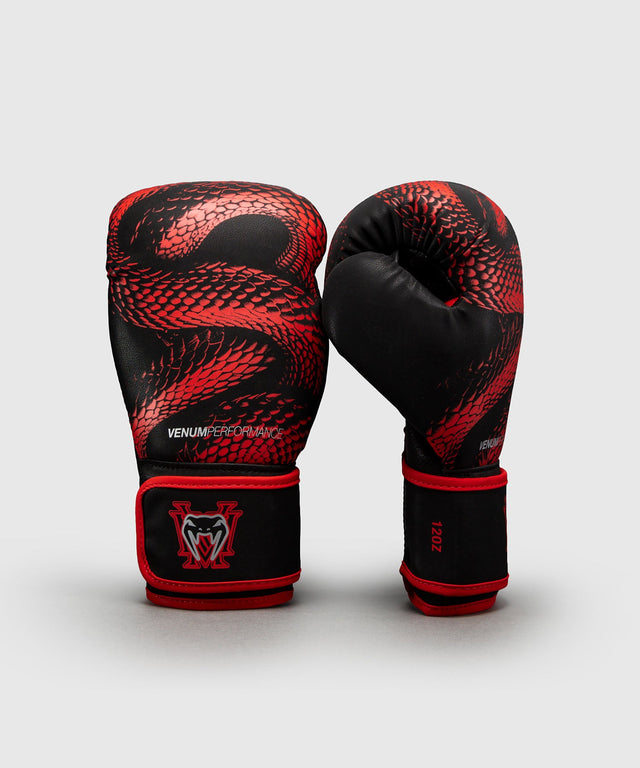 Luvas de boxe Venum Matupa – Preto/Vermelho/Prata – foto 2