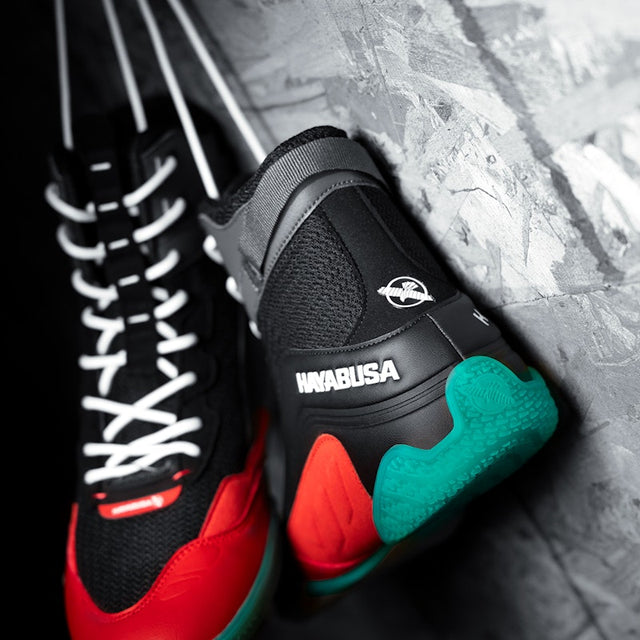 Botas de boxeo Hayabusa Talon – Negro/Rojo/Azul