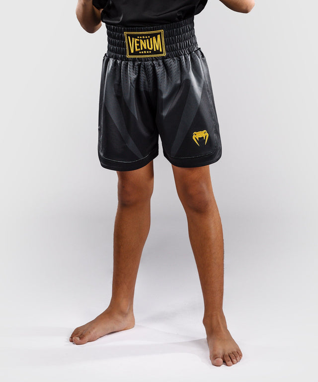Venum Attack Boksshort Kinderen - Zwart/Goud